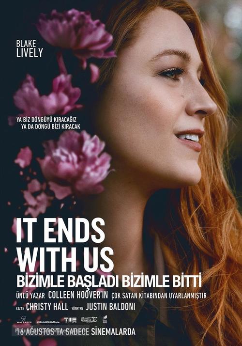 It Ends with Us - Turkish Movie Poster