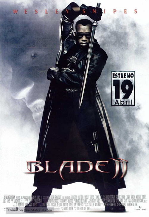 Blade 2 (2002) Spanish movie poster