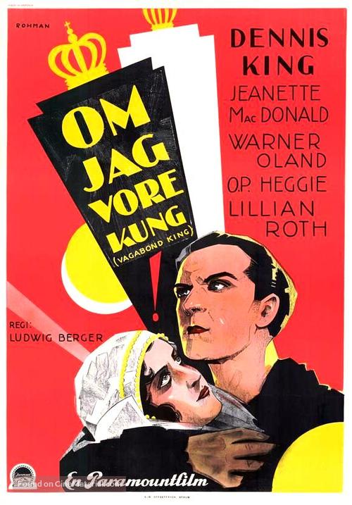 The Vagabond King - Swedish Movie Poster