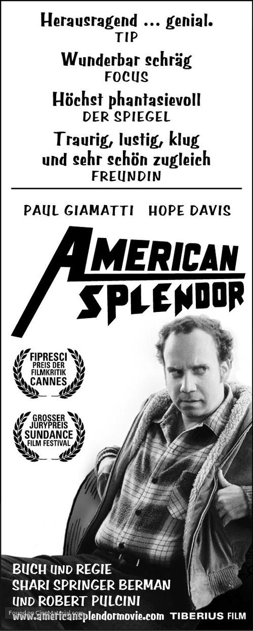 American Splendor - German poster