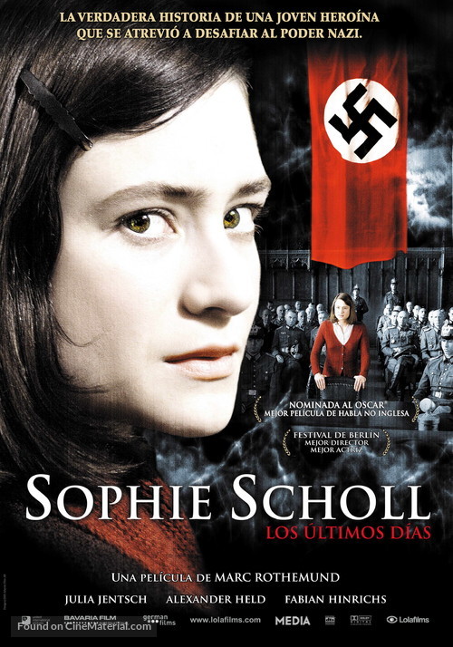Sophie Scholl - Die letzten Tage - Spanish Movie Poster