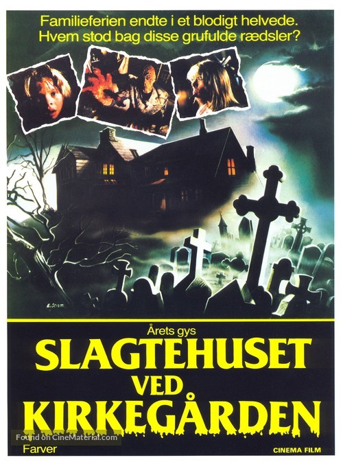 Quella villa accanto al cimitero - Danish Movie Poster
