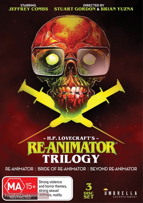 Re-Animator - Australian DVD movie cover
