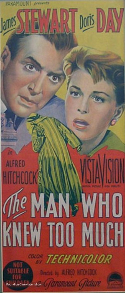 The Man Who Knew Too Much - Australian Movie Poster
