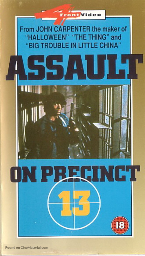 Assault on Precinct 13 - British Movie Cover