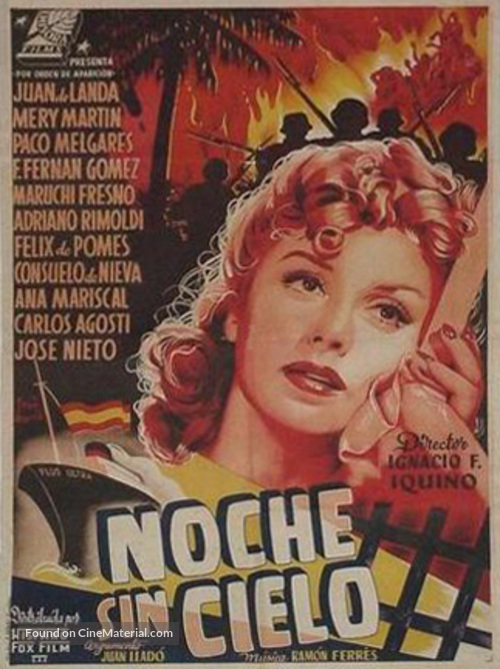 Noche sin cielo - Spanish Movie Poster