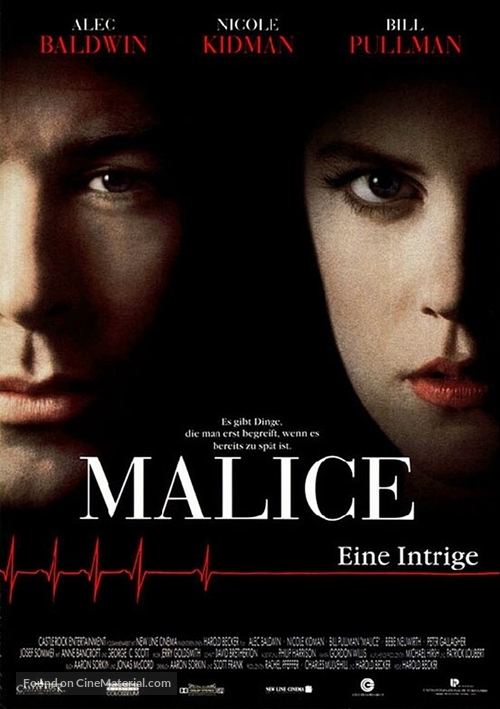 Malice - German Movie Poster