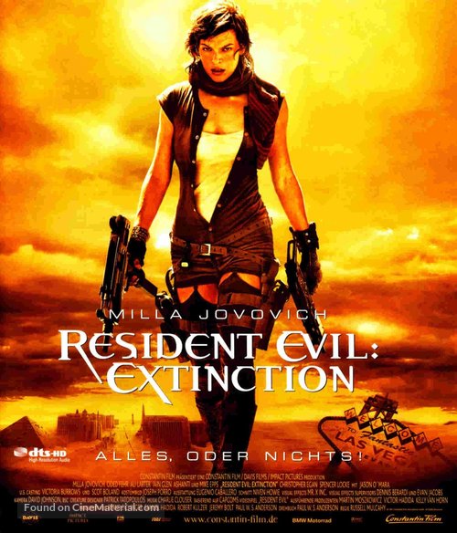 Resident Evil: Extinction - German Movie Cover