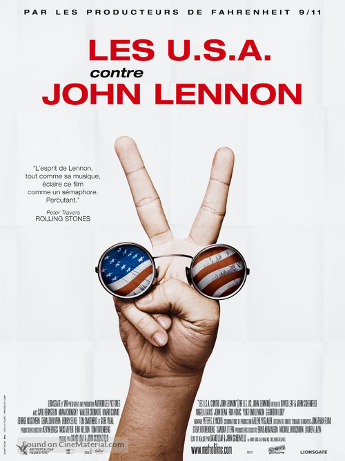 The U.S. vs. John Lennon - French Movie Poster