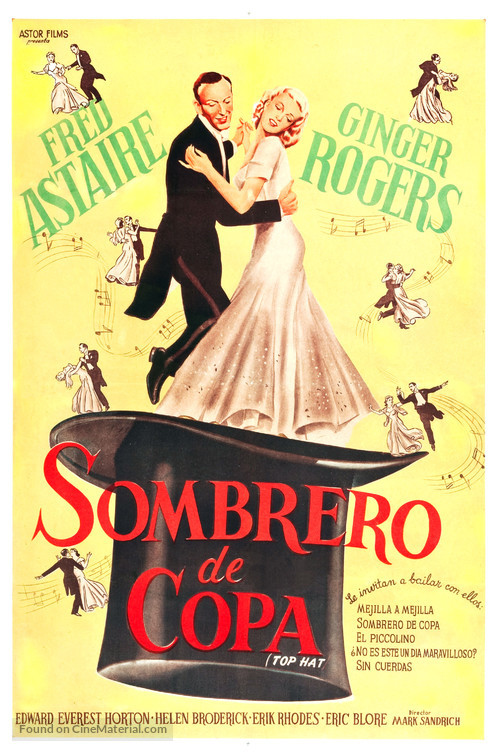 Top Hat - Argentinian Movie Poster