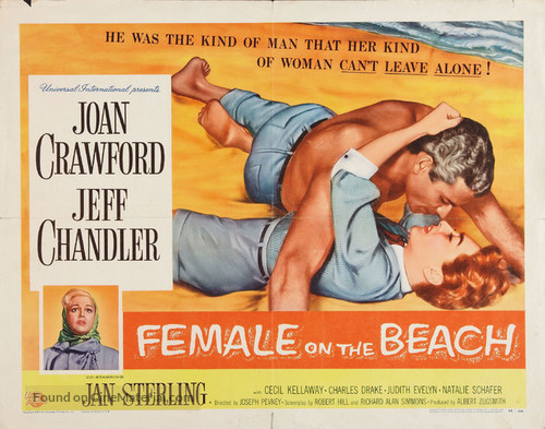 Female on the Beach - Movie Poster