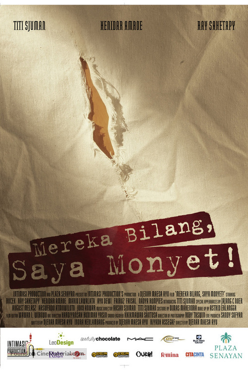 Mereka bilang, saya monyet! - Indonesian Movie Poster