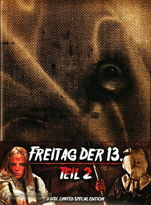Friday the 13th Part 2 - German Blu-Ray movie cover