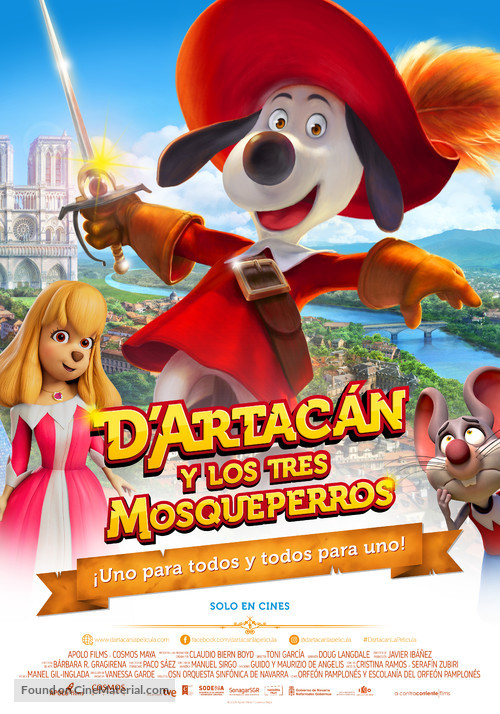 D&#039;Artac&aacute;n y los tres Mosqueperros - Spanish Movie Poster