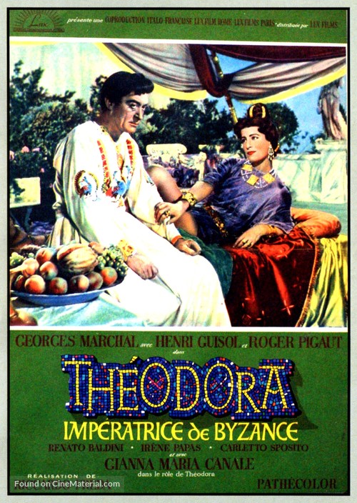 Teodora, imperatrice di Bisanzio - French Movie Poster