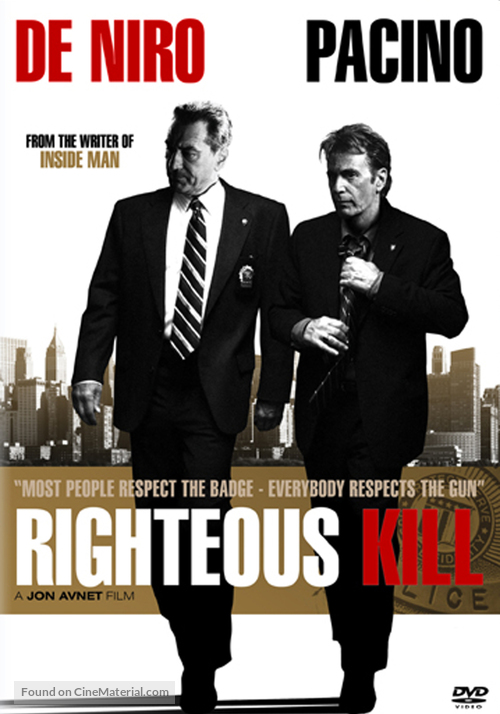 Righteous Kill - DVD movie cover