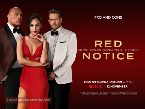 Red Notice - British Movie Poster