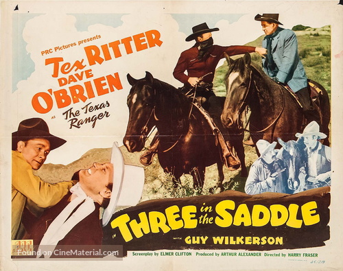 Three in the Saddle - Movie Poster