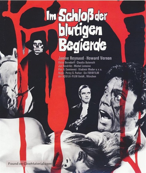 Im Schlo&szlig; der blutigen Begierde - German Blu-Ray movie cover