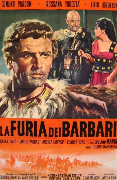 La furia dei barbari - Italian Movie Poster