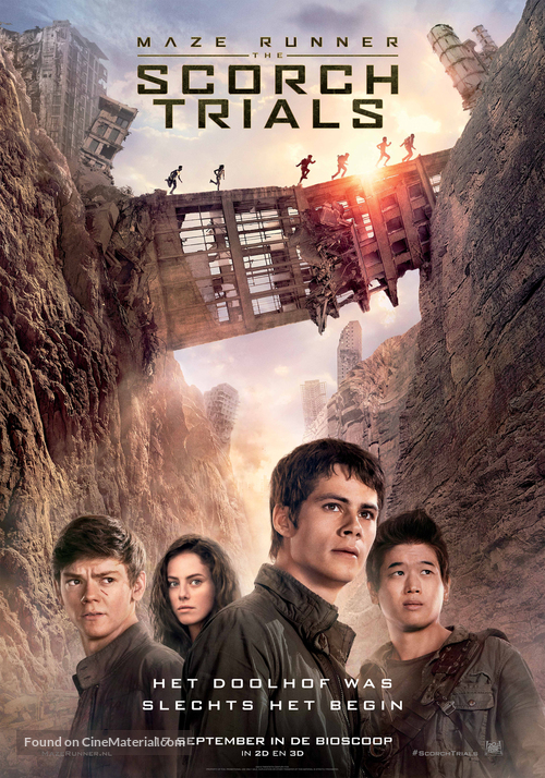 Maze Runner: The Scorch Trials - Dutch Movie Poster