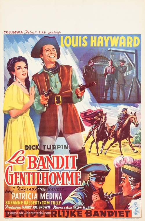 The Lady and the Bandit - Belgian Movie Poster