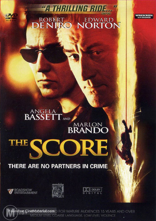 The Score - Australian DVD movie cover