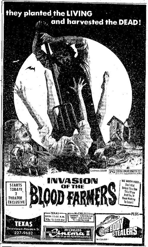 Invasion of the Blood Farmers - poster