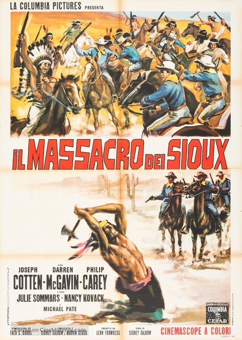 The Great Sioux Massacre - Italian Movie Poster