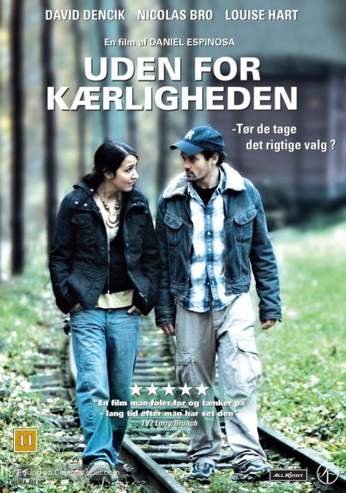 Udenfor k&aelig;rligheden - Danish DVD movie cover