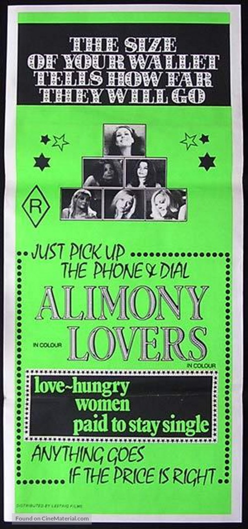 Alimony Lovers - Australian Movie Poster