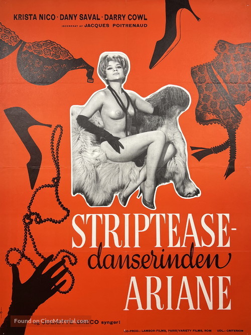 Strip-tease - Danish Movie Poster