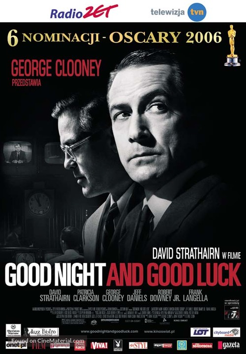 Good Night, and Good Luck. - Polish Movie Poster