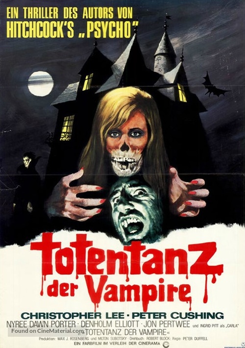 The House That Dripped Blood - German Movie Poster