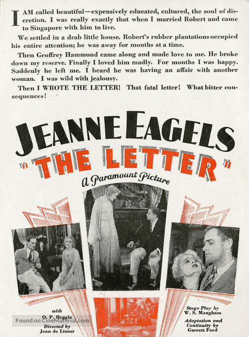 The Letter - poster