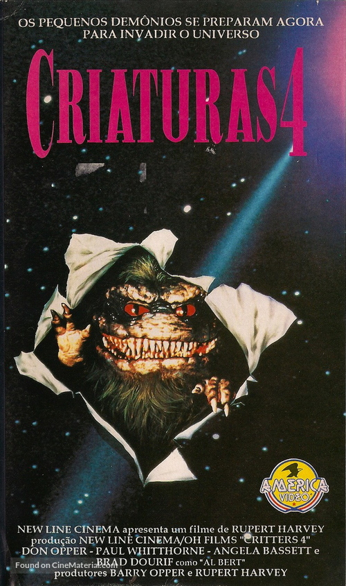 Critters 4 - Brazilian VHS movie cover