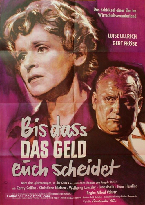 Bis da&szlig; das Geld euch scheidet - German Movie Poster