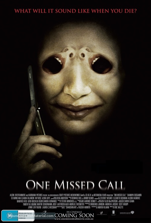 One Missed Call - Australian Movie Poster