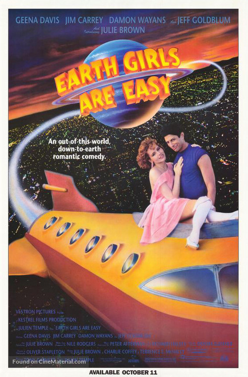 Earth Girls Are Easy - Video release movie poster