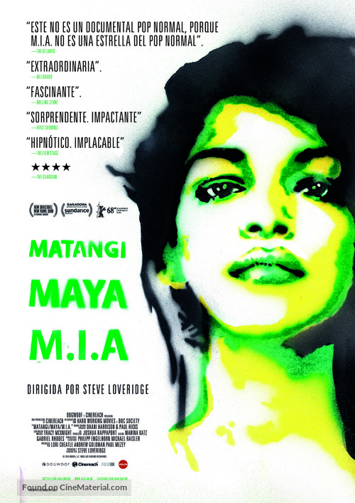 MATANGI/MAYA/M.I.A. - Spanish Movie Poster