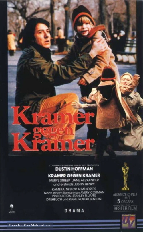 Kramer vs. Kramer - German VHS movie cover