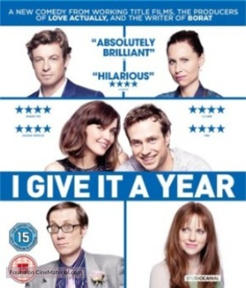 I Give It a Year - British Blu-Ray movie cover