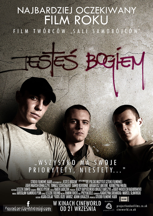 Jestes bogiem - Polish Movie Poster