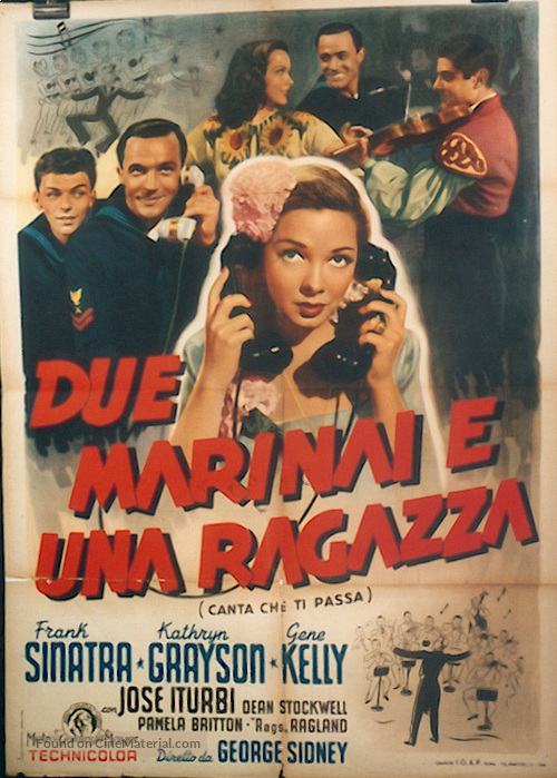 Anchors Aweigh - Italian Movie Poster