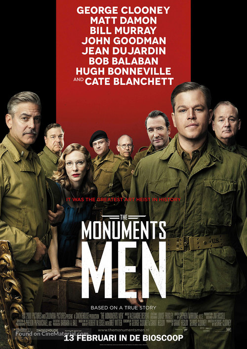 The Monuments Men - Dutch Movie Poster