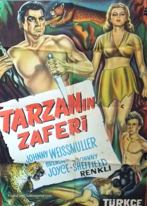 Tarzan and the Leopard Woman - Turkish Movie Poster