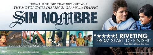 Sin Nombre - Video release movie poster