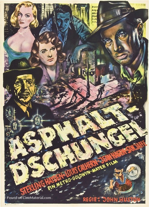The Asphalt Jungle - German Movie Poster