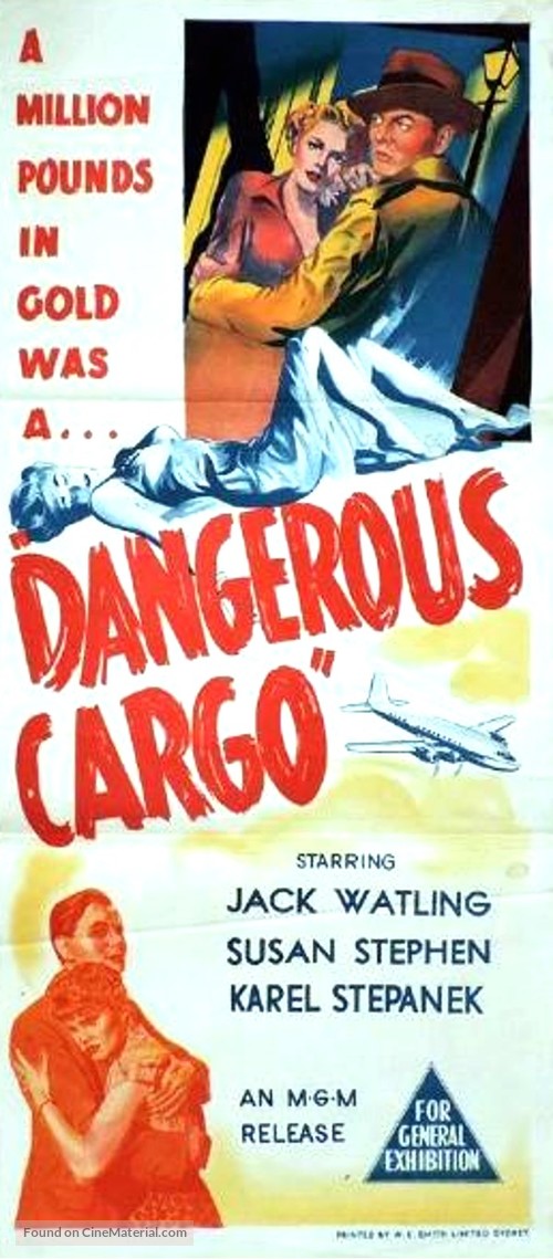 Dangerous Cargo - Australian Movie Poster