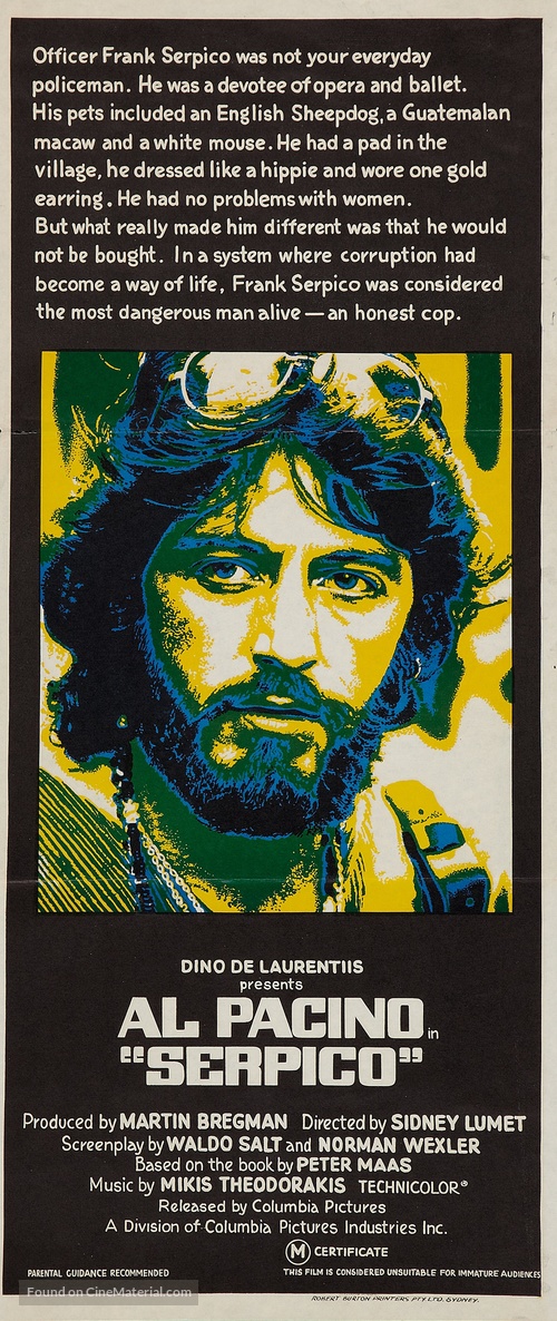 Serpico - Australian Movie Poster